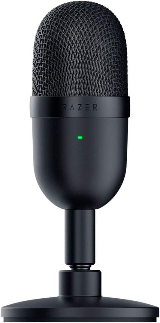 Seiren Mini USB Condenser Microphone - Professional Streaming & Gaming, High-Quality Sound, Adjustable Stand, Shock Resistant - Classic Black